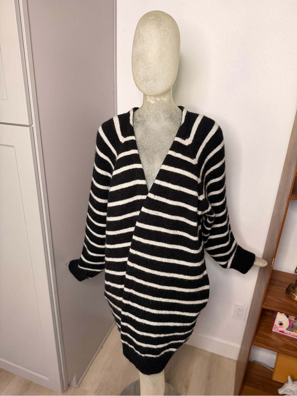 10Days Amsterdam Striped Mohair Oversized Women’s Sweater. Size XL